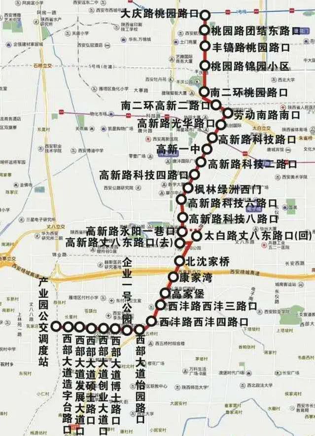 220路公交线路图