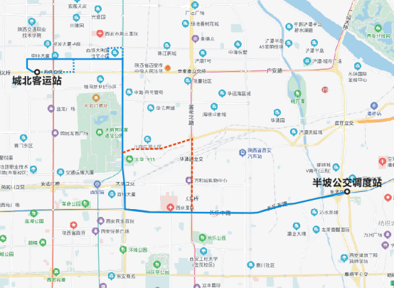 |8月8日起西安太华路立交这段围挡施工 17条公交线路调整