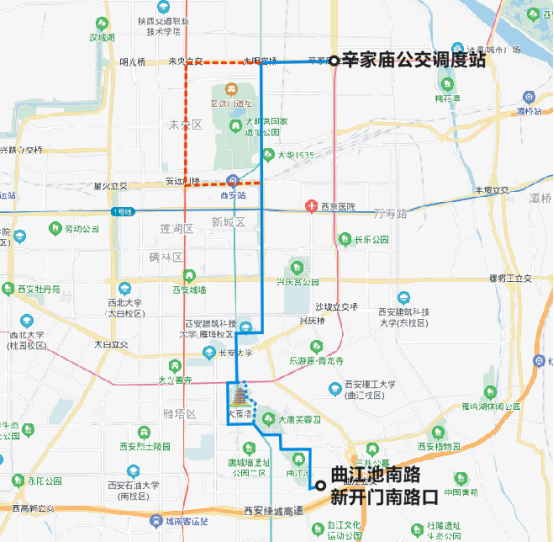 |8月8日起西安太华路立交这段围挡施工 17条公交线路调整