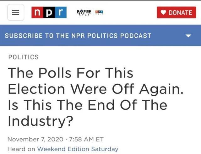 北美观察丨美国分化 不敢直面民意 大选民调再度翻车 西部网 陕西新闻网