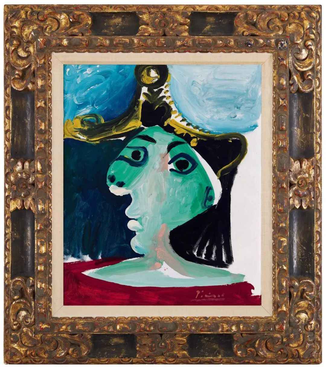 巴勃罗·毕加索 《戴帽子的女人》