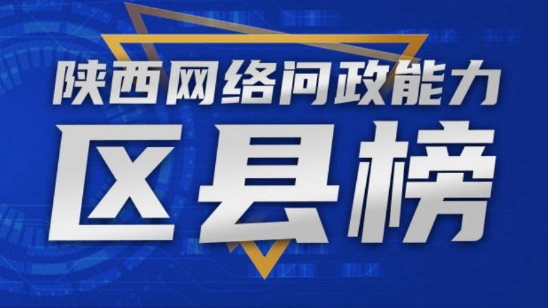 陕西网络问政能力区县榜·6月：47个区县回复率100% 莲湖区位列第一