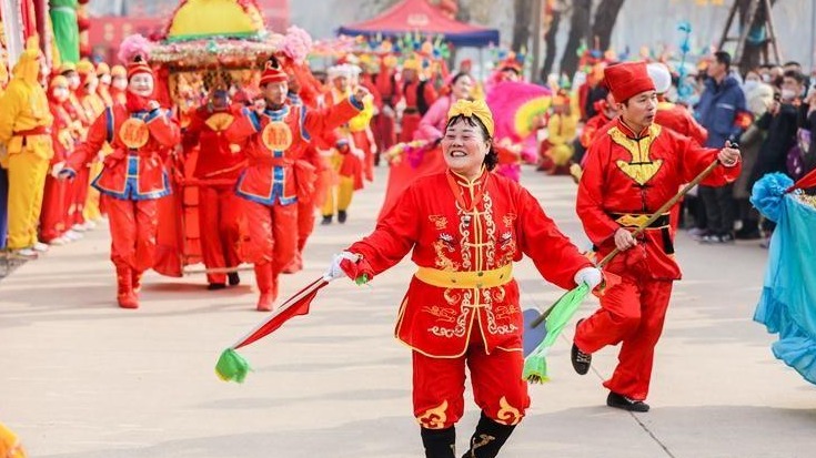 西安汉长安城汉风活动春节假期受热捧