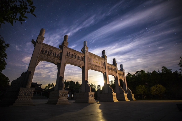 宝顶星空。大足区委宣传部供图 华龙网发