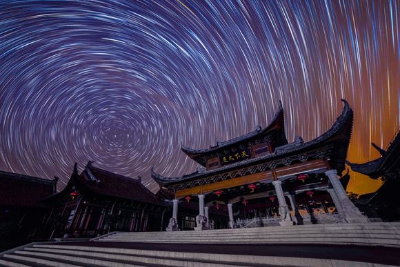 大足石刻宝顶星空。 大足区委宣传部供图 华龙网发