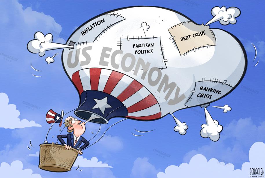 高赤字高债务高通胀 美媒：美国经济“深度衰退”或难避免