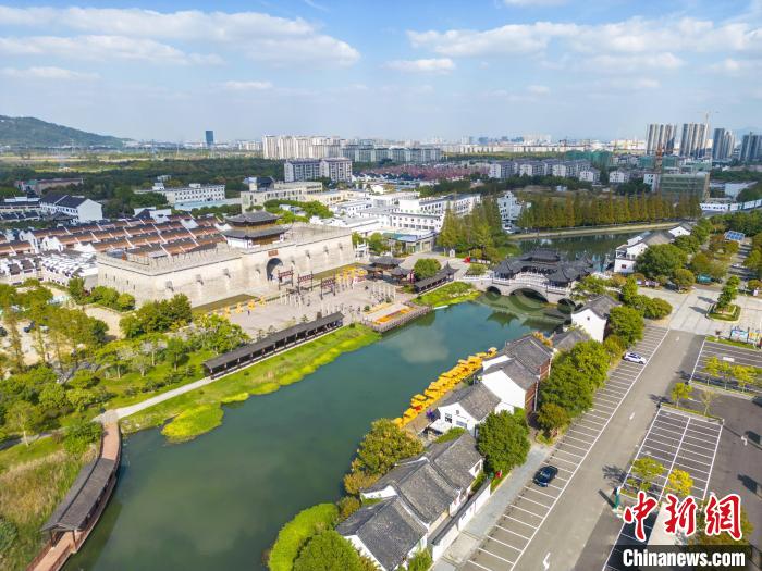 滕头村航拍一景。 滕头村供图