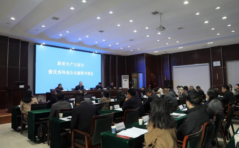 新质生产力研讨暨优秀科创企业融资对接会