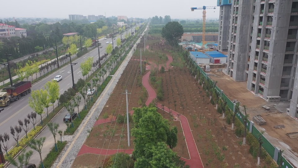 正在绿化的口袋公园
