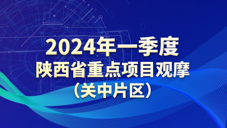 2024年第1四半期陝西省重点プロジェクト見学（関中区）