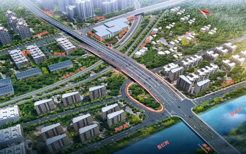 新建汾江路立交效果图。禅城区发展和改革局供图