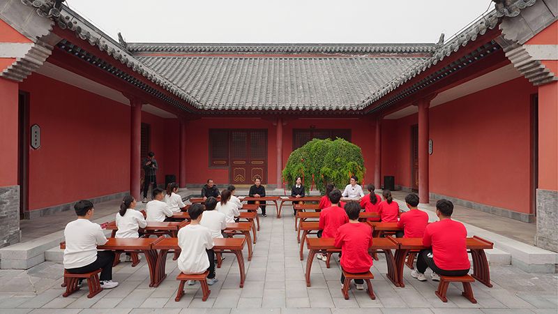“一块豆腐话清廉”思政课。滁州市委网信办供图