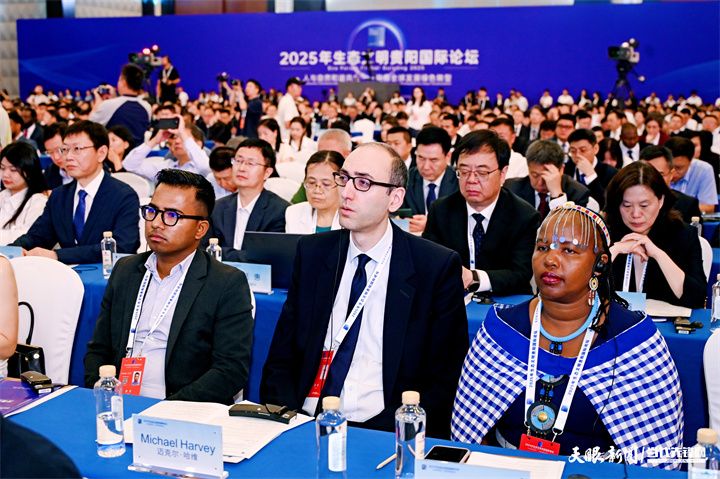 17517875796088.jpg 2025年7月5日,以“人与自然和谐共生——共商全球发展绿色转型”为主题的2025年生态文明贵阳国际论坛在贵阳隆重开幕。图为与会嘉宾认真听会。贵州日报天眼新闻记者 刘杨 摄.jpg