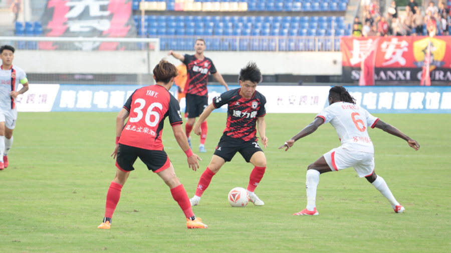 陕西联合主场1-3憾负苏州东吴 中甲联赛6轮不败金身被打破