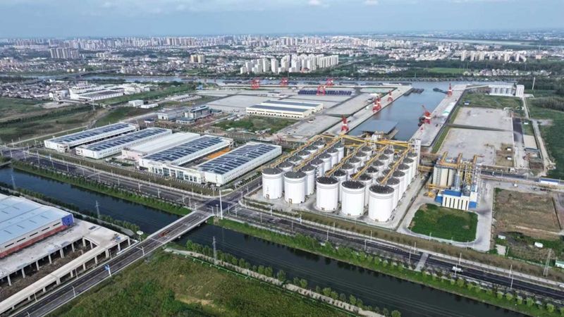 航拍黄码港产业园。蒋童摄