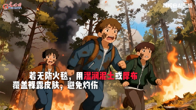 AI动画丨突遇森林火灾，我们该如何紧急求生