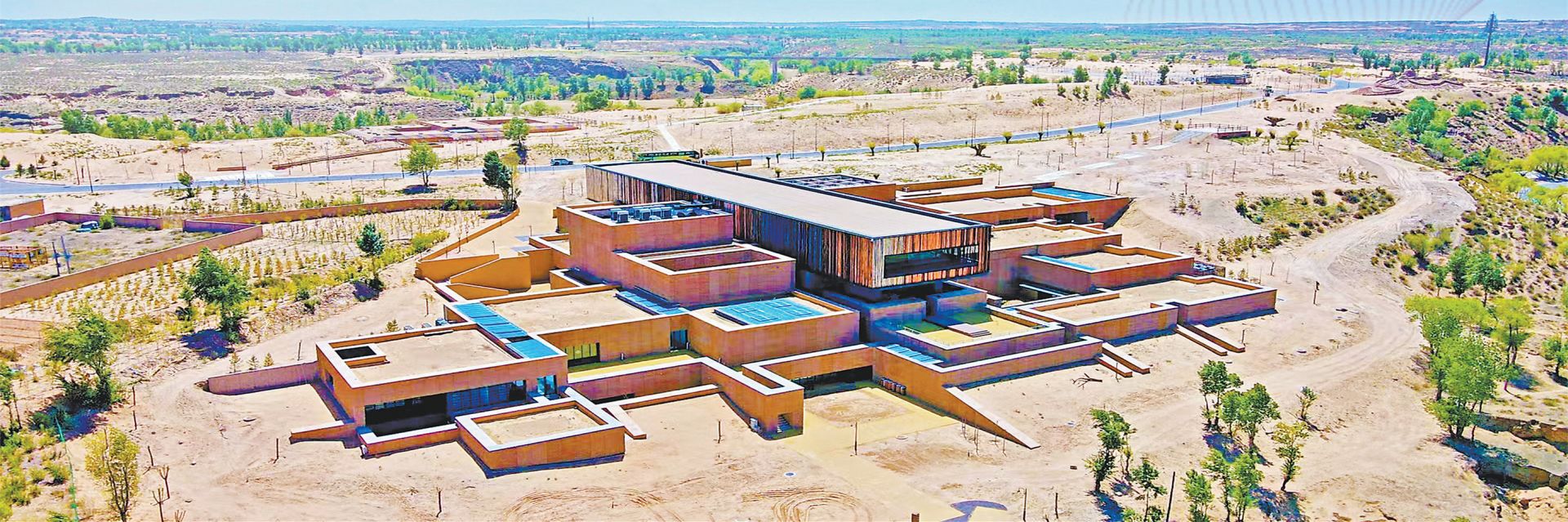 统万城遗址博物馆外景。赵瑞先 摄