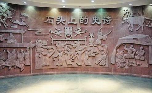 榆林汉画像石博物馆正门大厅。