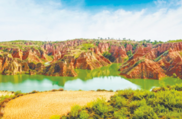 麻黄梁黄土地质公园。