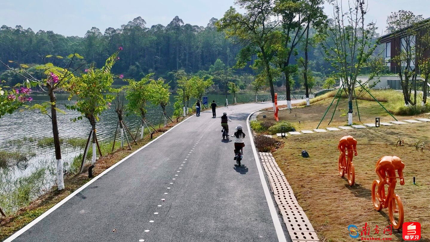 显岗水库的动力单车体验