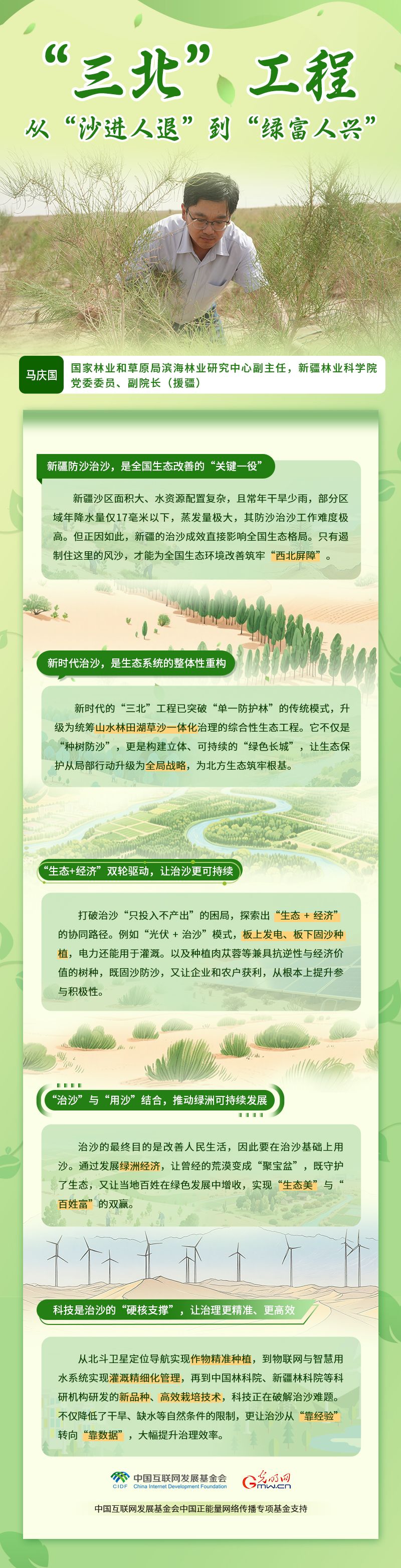 “两山”理念与美丽中国丨“三北”工程：从沙进人退到绿富人兴