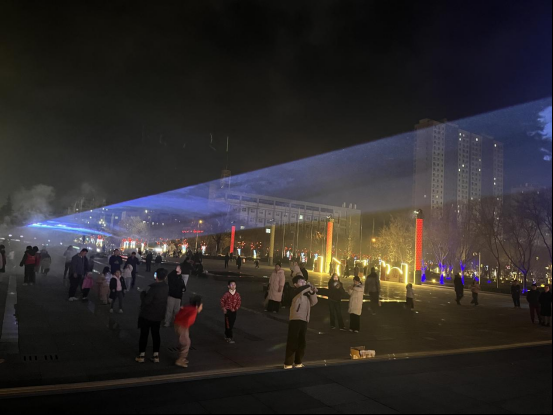 渭南高新：太震撼！激光光影秀，承包你的新春潮玩体验