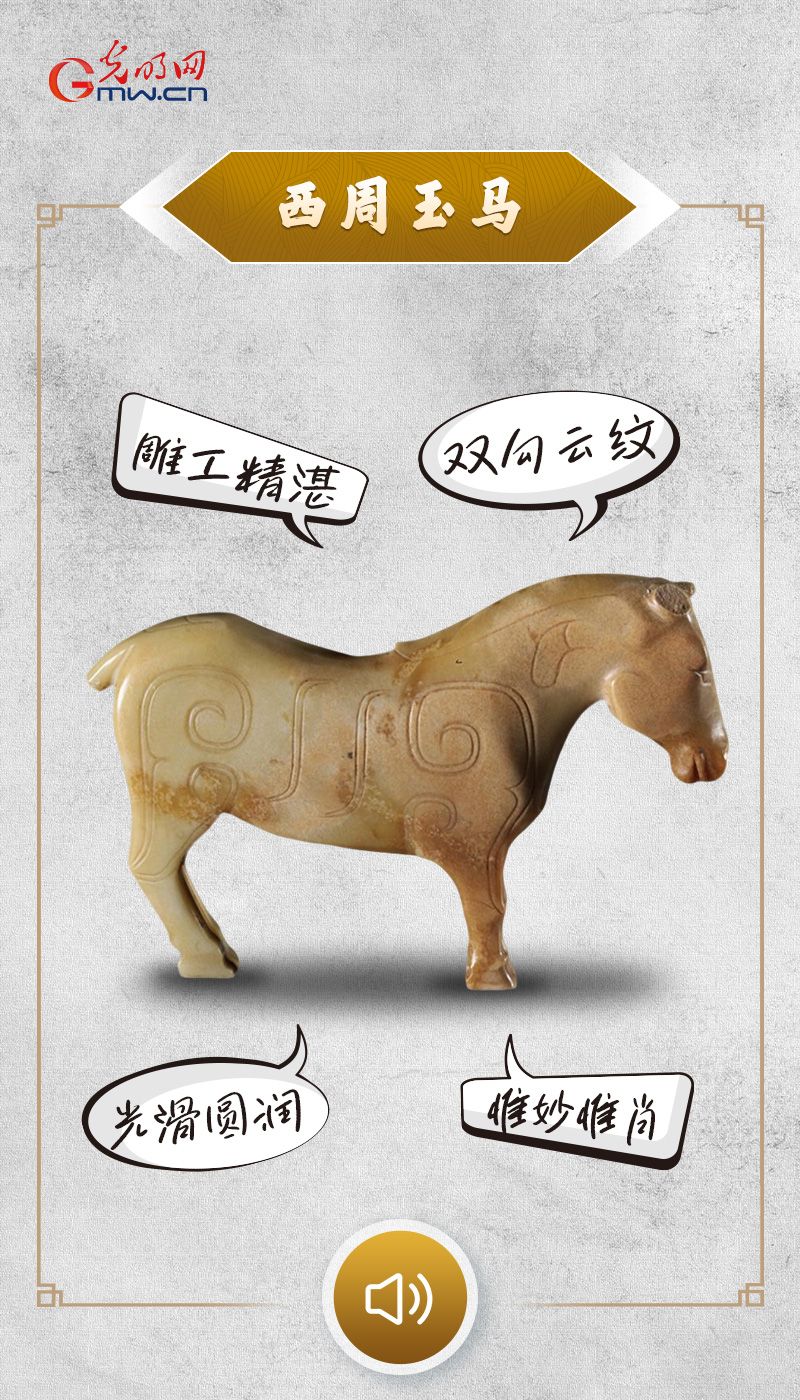 “文物会说话”有声海报｜身披祥云的小玉马