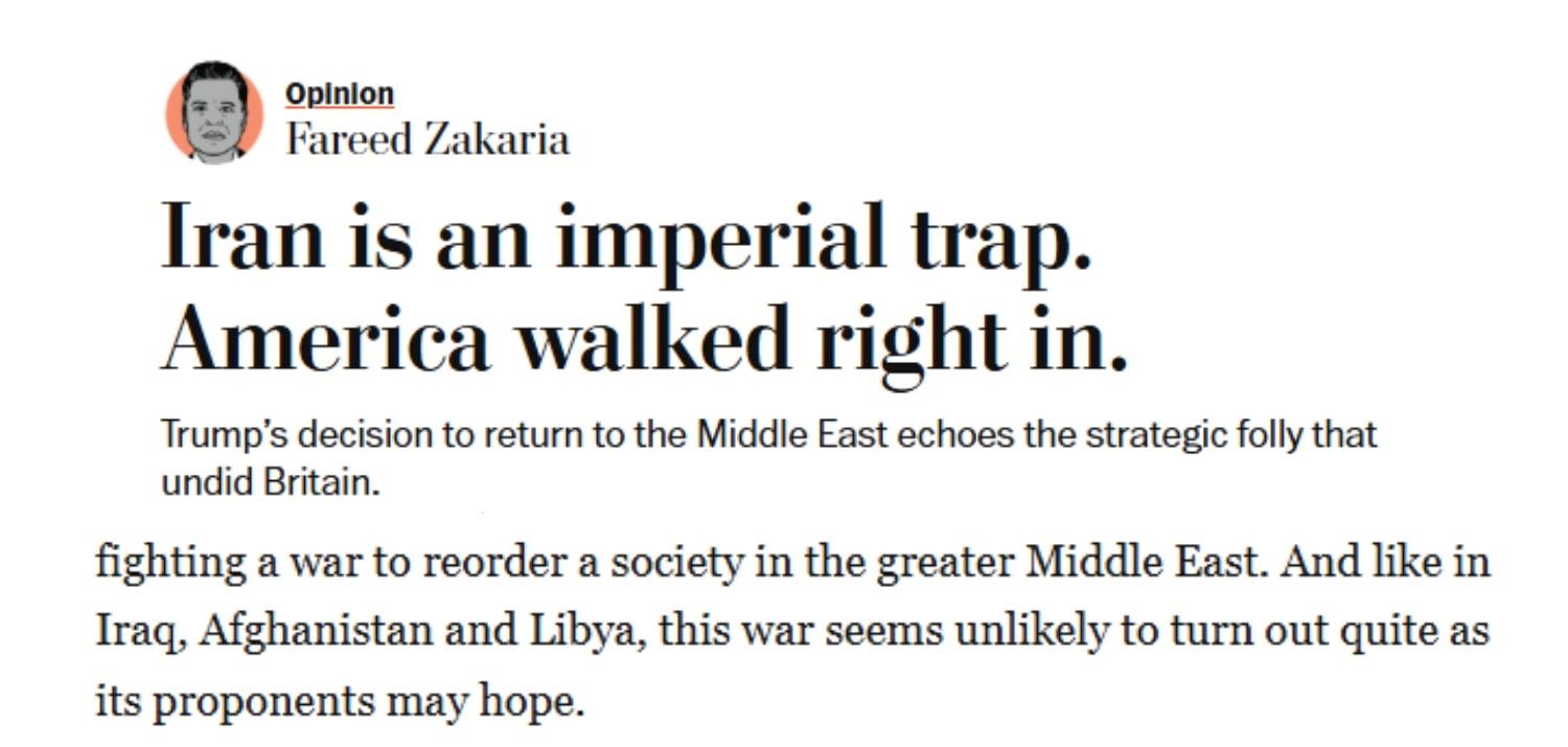 全球媒体聚焦 | 美媒:“伊朗是帝国的陷阱,美国直接走了进去”_fororder_1