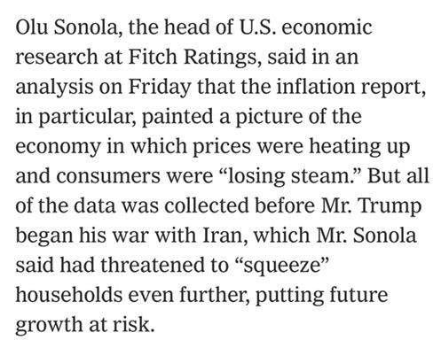 全球媒体聚焦 | 美媒:美国经济繁荣愿景因对伊战争而岌岌可危_fororder_3