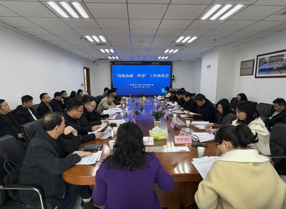 安康市行政审批服务局召开2026年度“高效办成一件事”工作座谈会