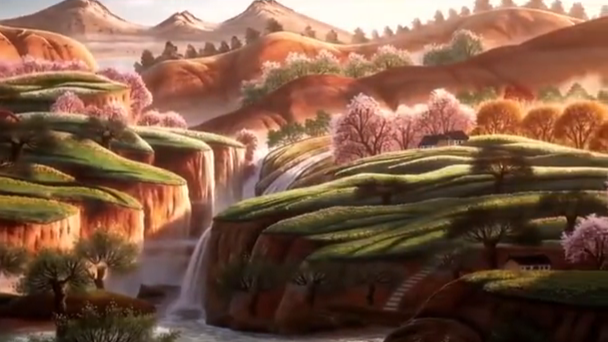 农民画里的三月｜归耕晚 醉春光 山河锦绣入画来