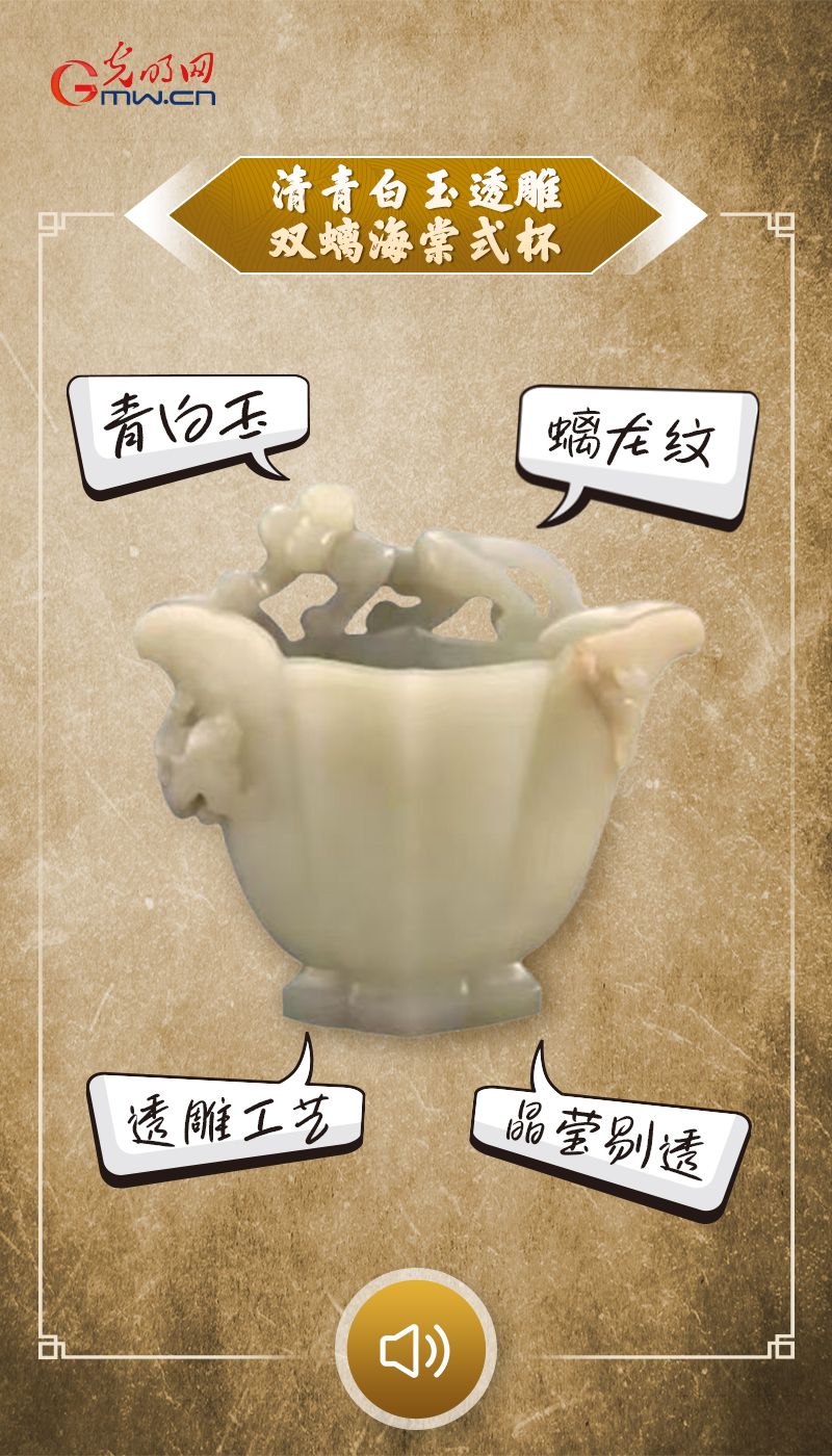 “文物会说话”有声海报｜玉盏藏春海棠香