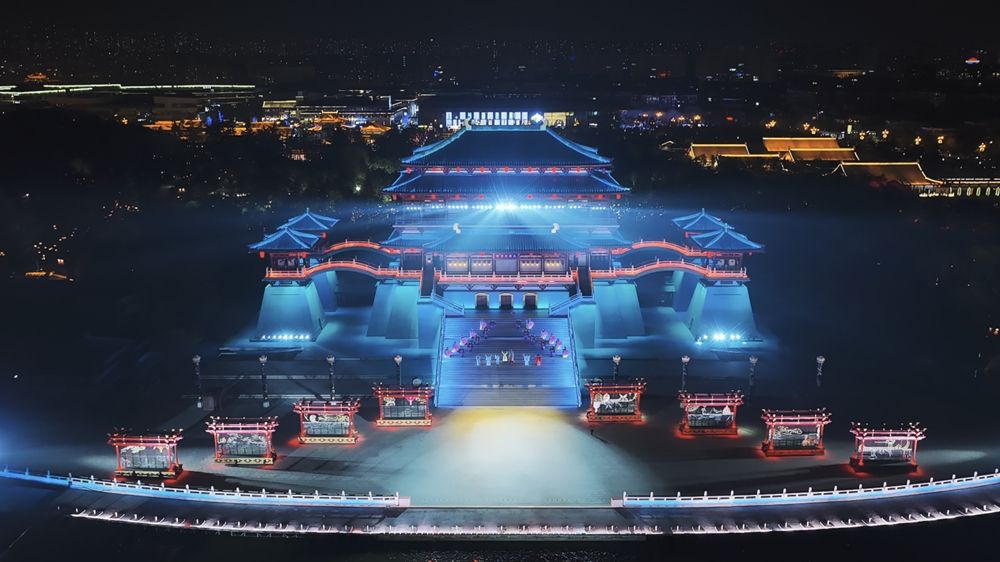 大唐芙蓉园《大唐追梦》复演 水舞光影秀再启盛唐文化之旅