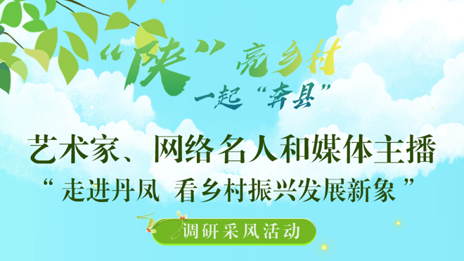 艺术家、网络名人、媒体主播“走进丹凤 看乡村振兴发展新象”调研采风活动启动