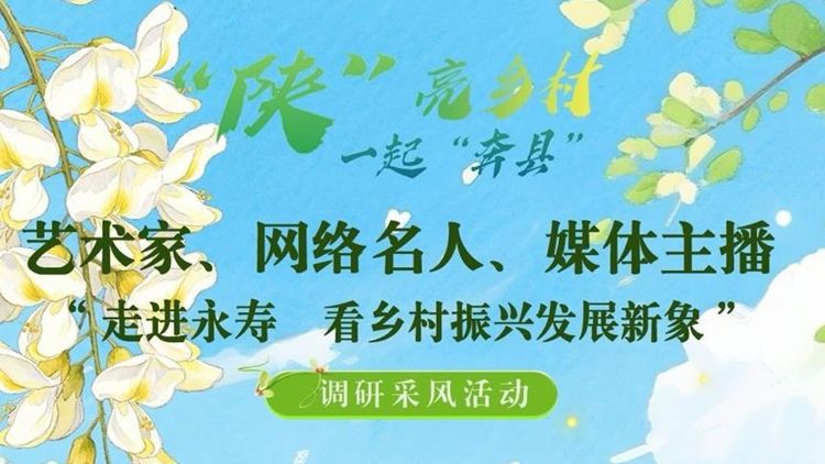 艺术家、网络名人、媒体主播“走进永寿 看乡村振兴发展新象”调研采风活动启动