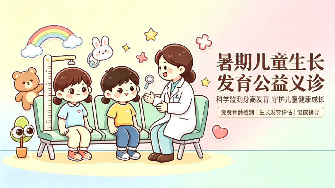 抓住暑期成长黄金期，儿童青少年生长发育义诊活动等你来！