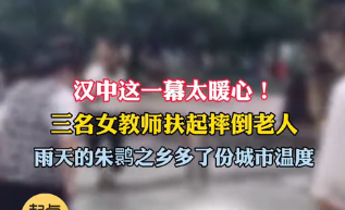 陕西洋县三名教师雨中救起摔倒老人：该扶就扶，这是我们的分内事