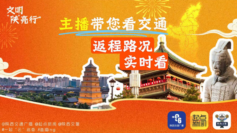 畅行陕西 | 国庆返程 主播带您看交通