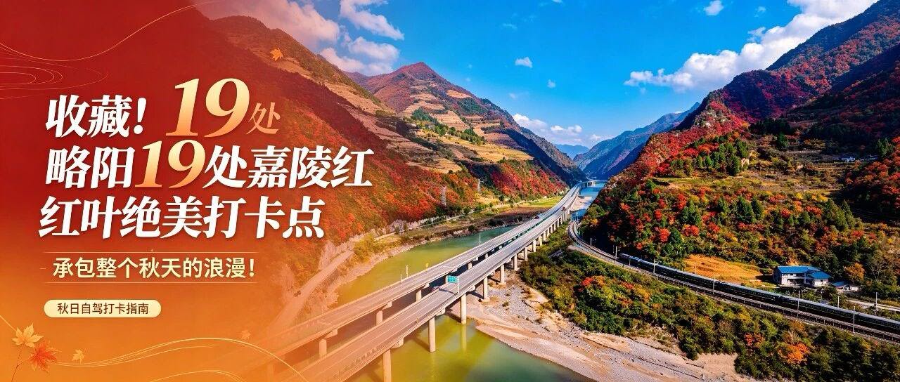 汉中略阳推出19处红叶打卡点 邀你共赏嘉陵秋韵