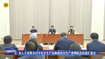 省人大常委会召开安全生产法和省安全生产条例执法检查汇报会