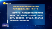 【第三轮中央生态环境保护督察】中央生态环境保护督察群众信访举报转办和边督边改公开情况（第二十批）