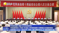 【在习近平新时代中国特色社会主义思想指引下】中共陕西省委十四届八次全会在西安举行 听取省委常委会工作报告 审议通过《中共陕西省委关于加快建设文化强省的意见》省委常委会主持 赵一德讲话并作《意见》说明 赵刚安排经济工作 徐新荣邢善萍出席