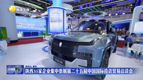 陕西35家企业集中参展第二十五届中国国际投资贸易洽谈会