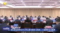 省纪委监委理论学习中心组专题学习党的二十届四中全会精神