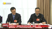 省政协十三届四次会议举行专题（联组）讨论