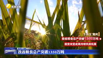 我省粮食总产突破1350万吨