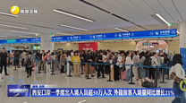 西安口岸一季度出入境人员超50万人次 外籍旅客入境量同比增长21%