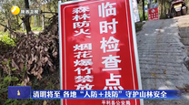 清明将至 各地“人防+技防”守护山林安全