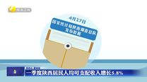 一季度陕西居民人均可支配收入增长5.8%
