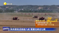 陕西夏收进度超八成 夏播完成过七成